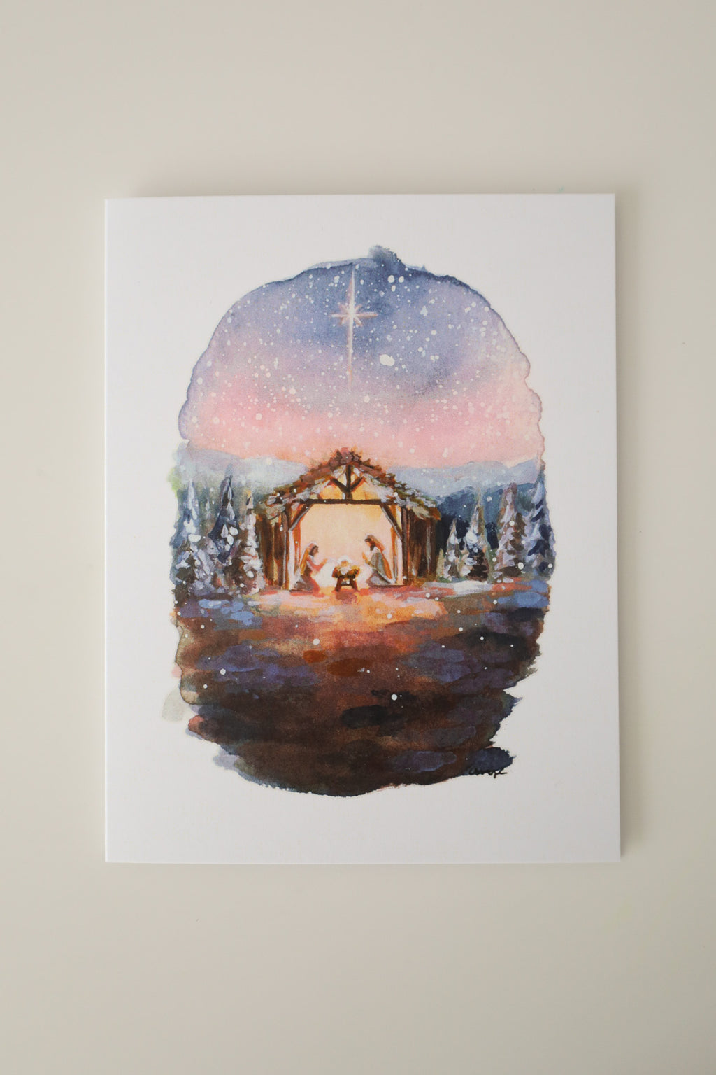 Nativity Scene Greeting Card