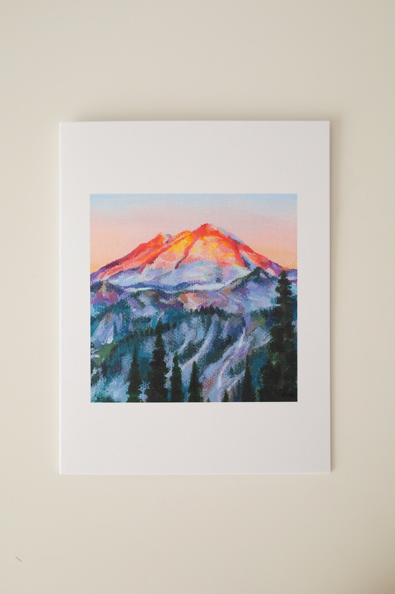 Alpenglow Greeting Card