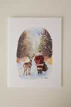 Santa & Rudolph Greeting Card