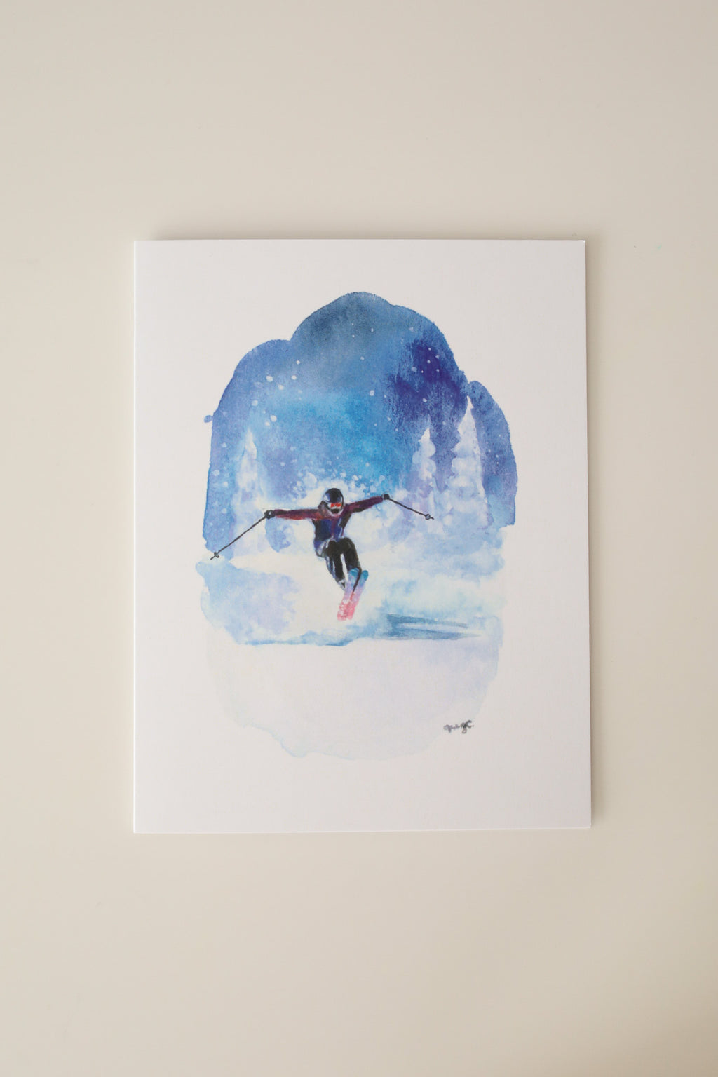 Fresh Tracks Greeting Card