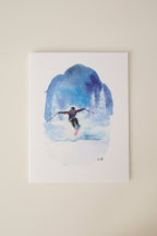 Fresh Tracks Greeting Card