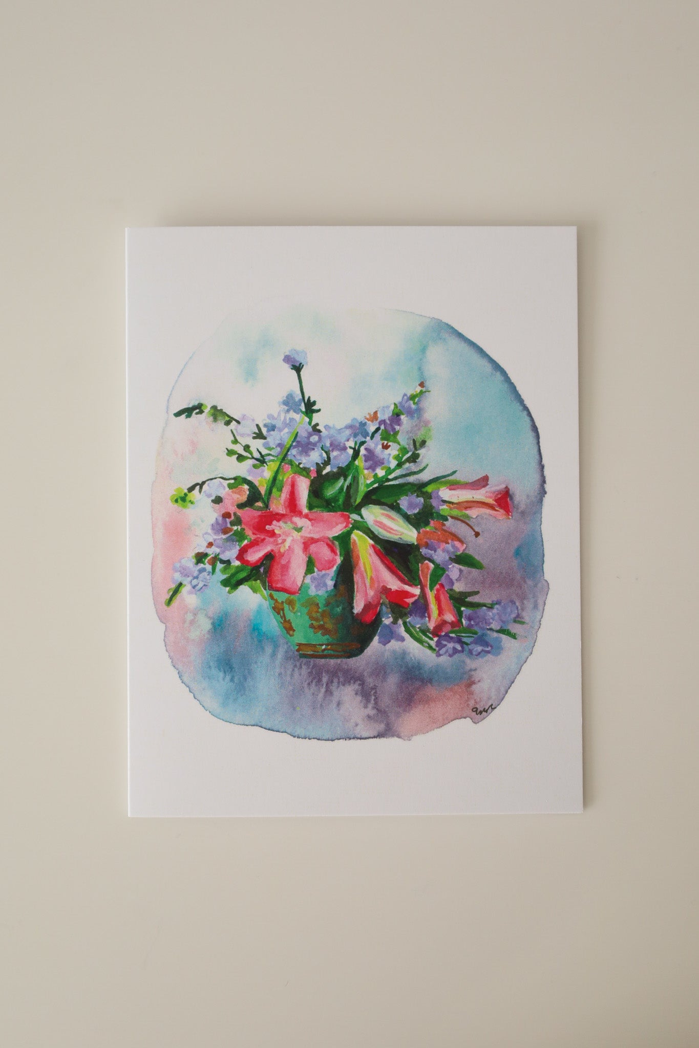 Splash of Lillies Greeting Card