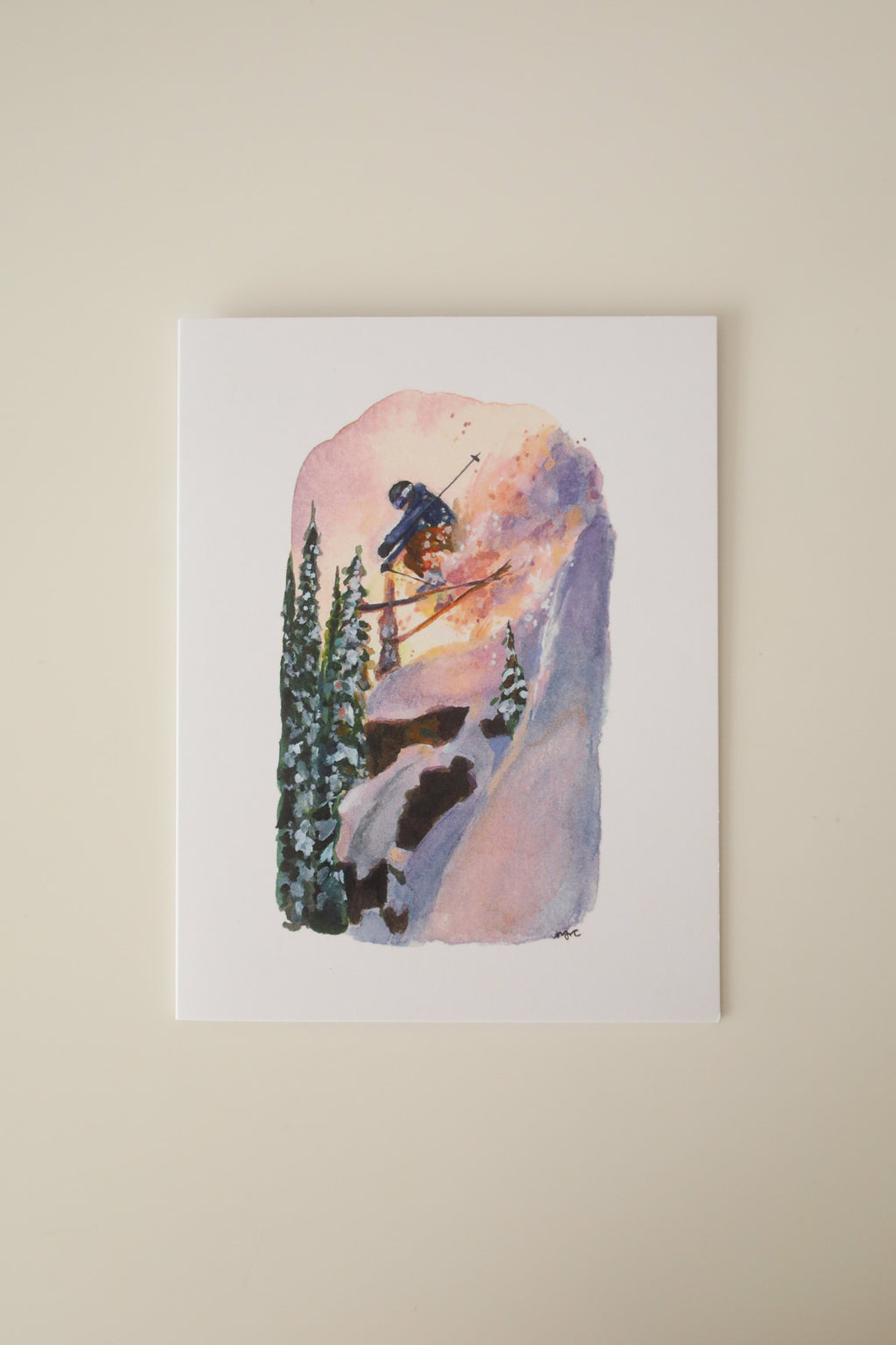 Cliff Drop Greeting Card