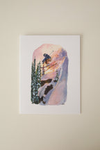 Cliff Drop Greeting Card