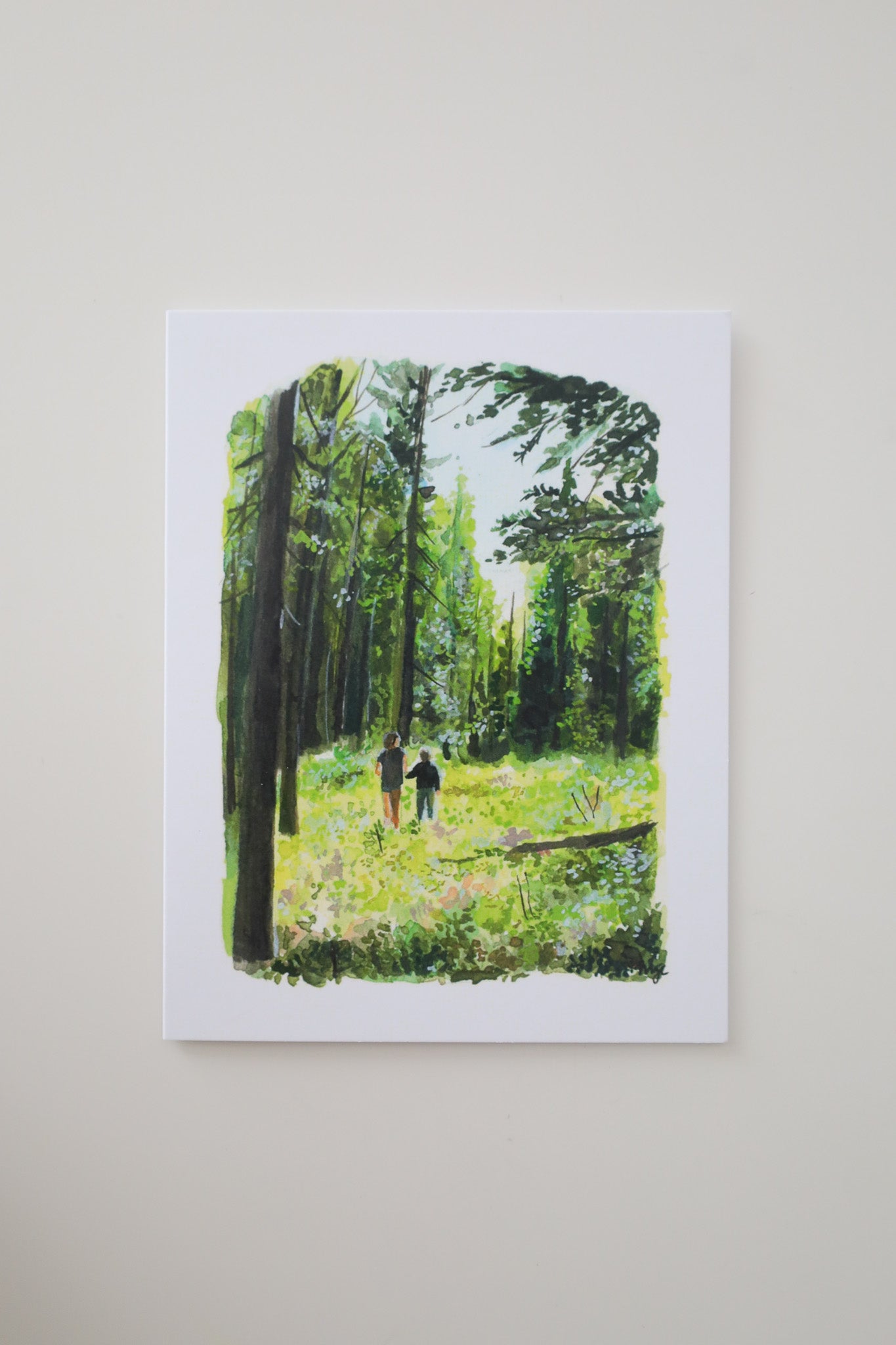 Sisters in the Woods Greeting Card