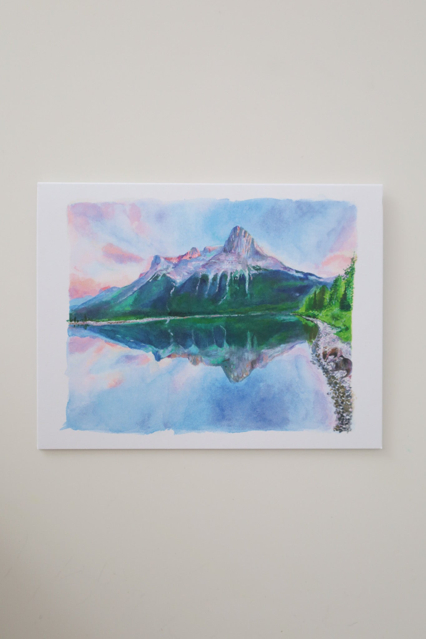 Ha Ling Peak Canmore Greeting Card