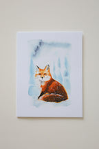 Winter Fox Greeting Card