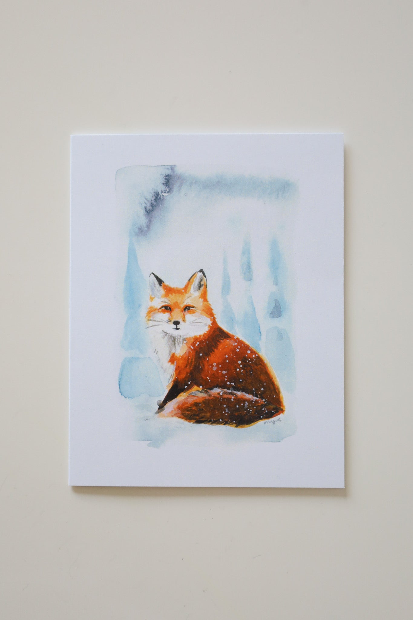 Winter Fox Greeting Card