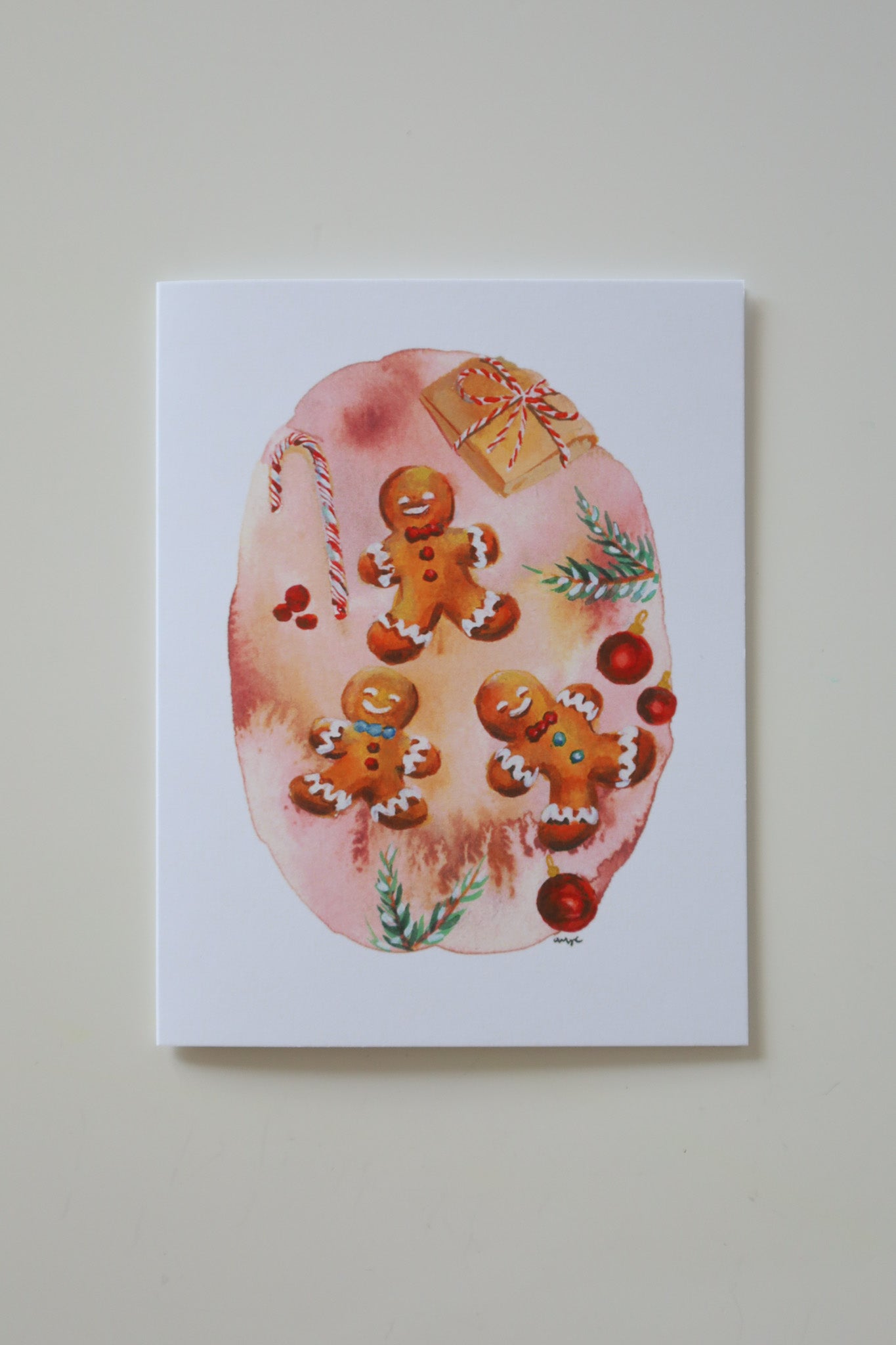 Cozy Gingerbreads Greeting Card