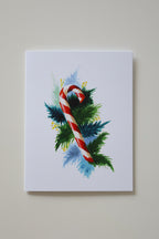 Christmas Candy Cane Greeting Card