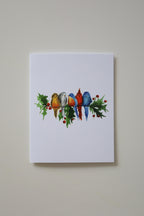 Birds in the Holly Greeting Card