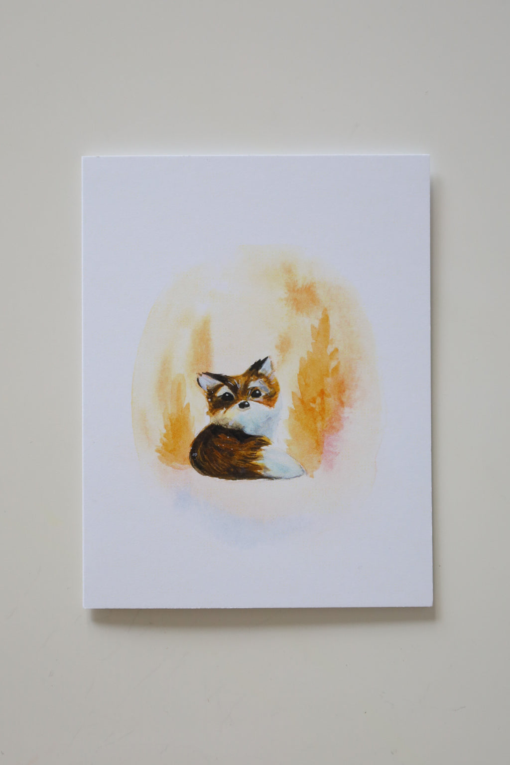 Baby Fox in the Forest Greeting Card
