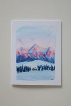 Sunrise at Fisher Peak BC Greeting Card