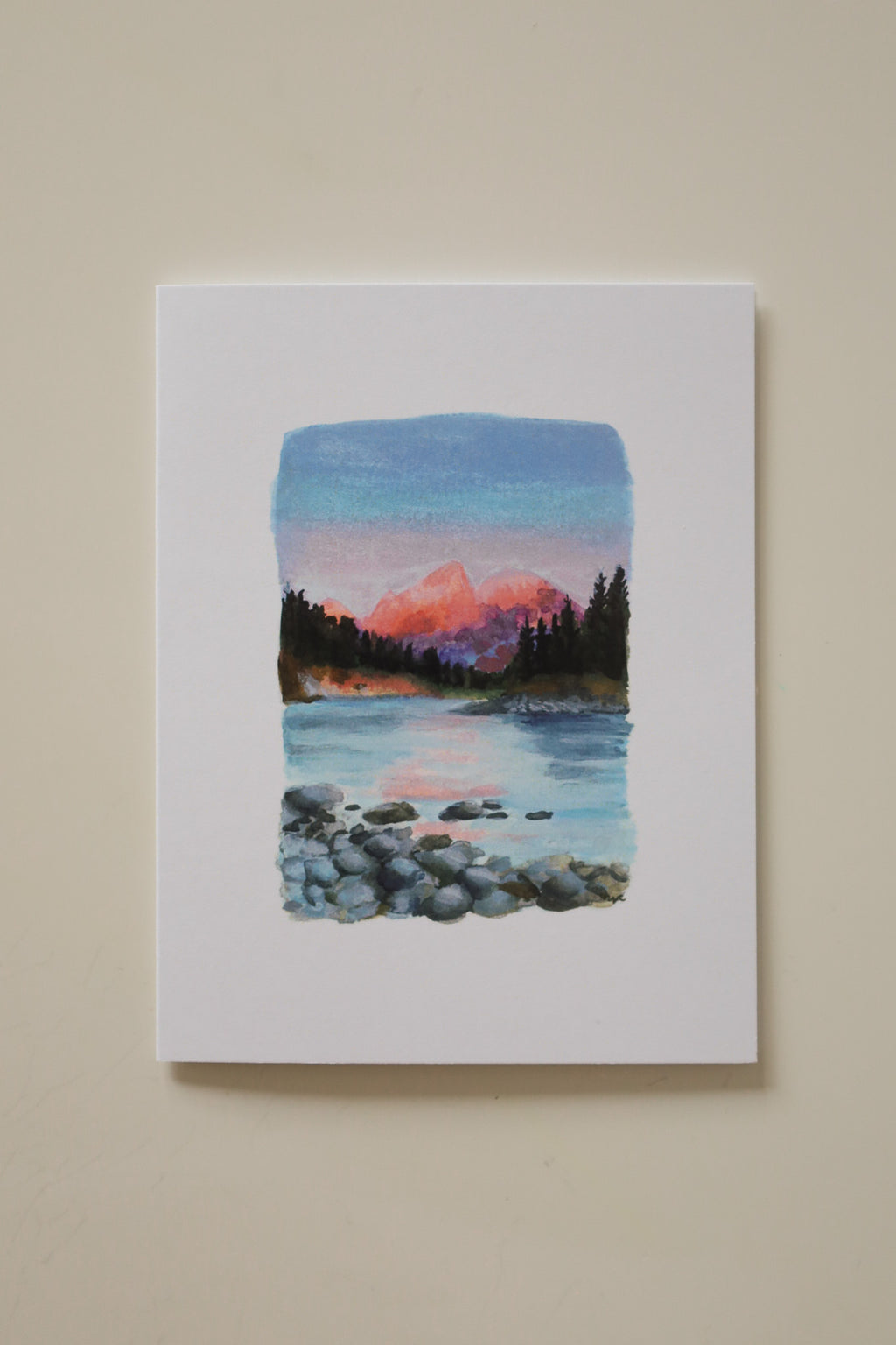 Sunrise on the Peaks Greeting Card