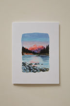 Sunrise on the Peaks Greeting Card