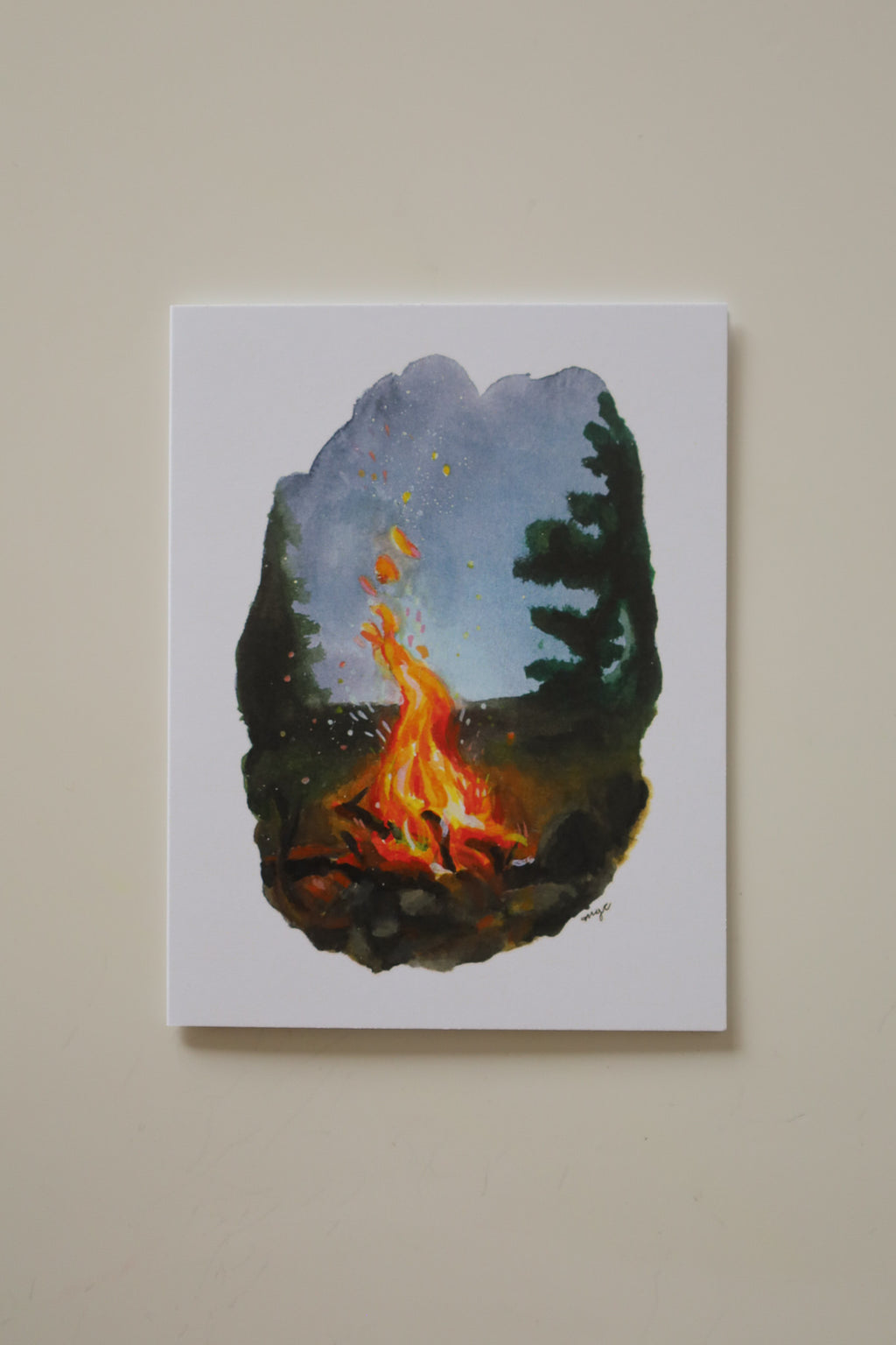 Cozy Campfire Greeting Card