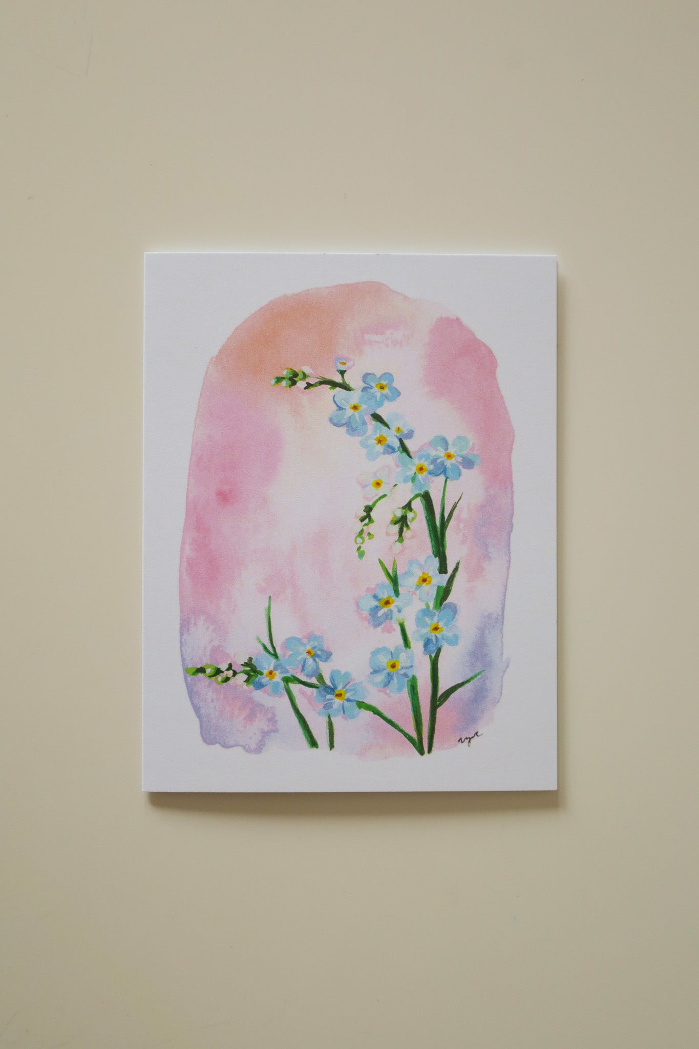 Forget Me Not Flowers Greeting Card