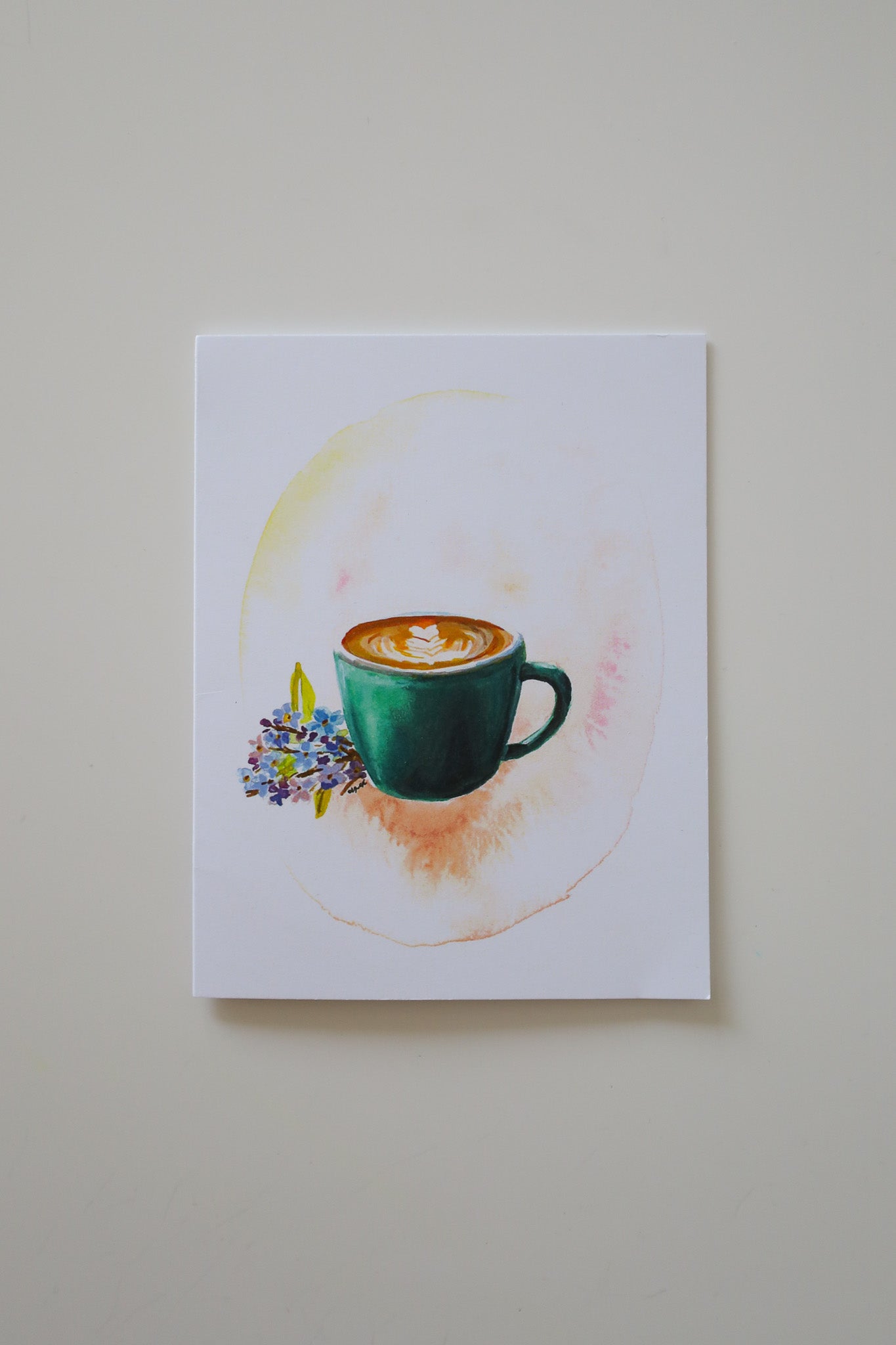 Morning Latte Greeting Card