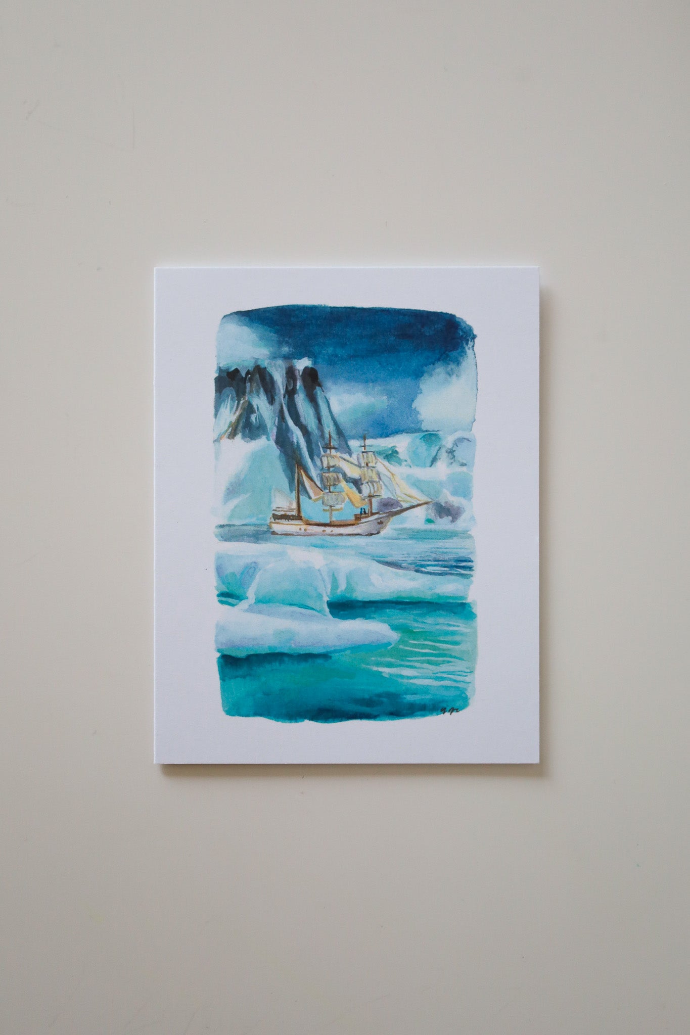 Sailing Arctic Waters Greeting Card