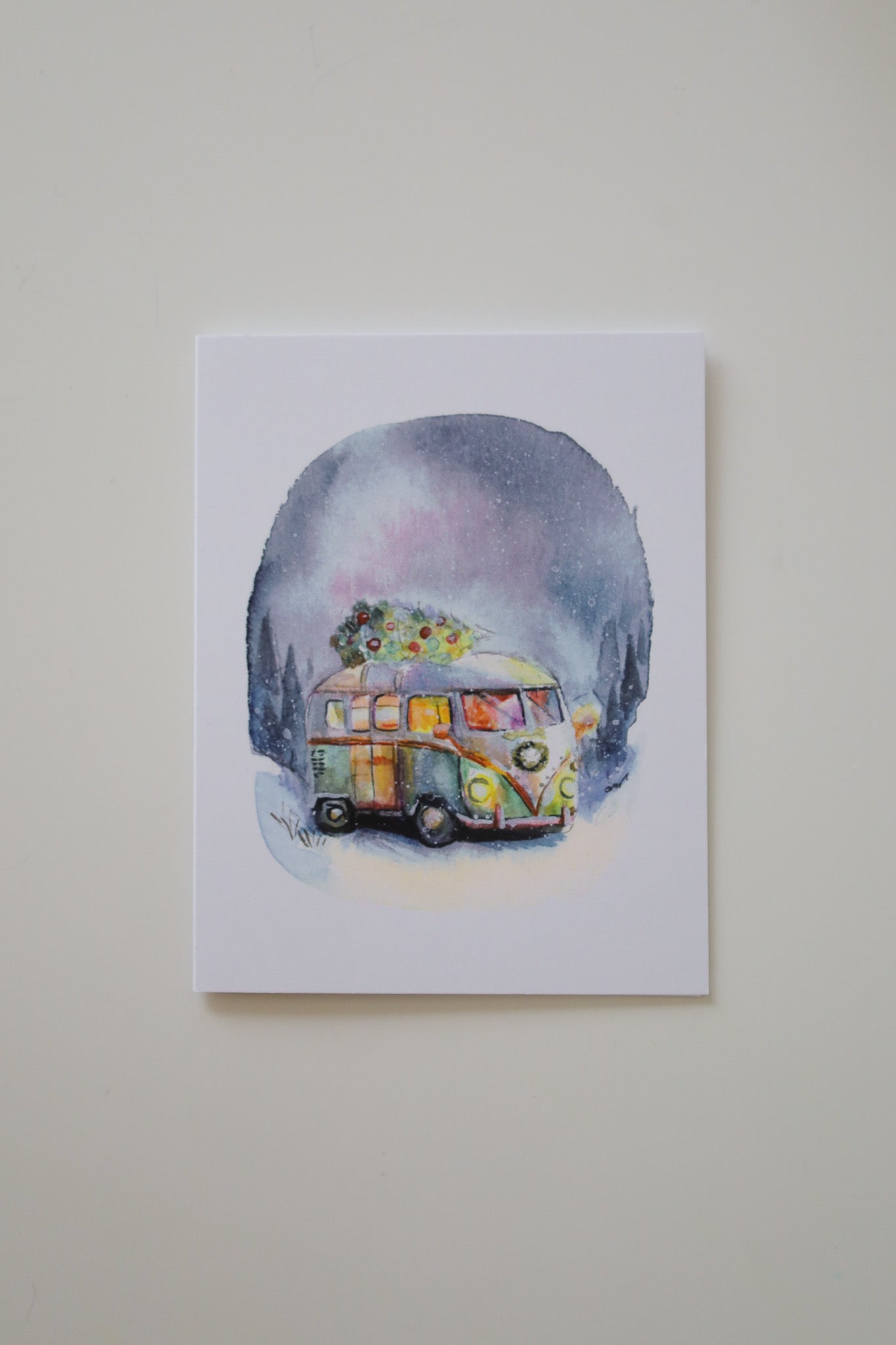 The Christmas Van Greeting Card
