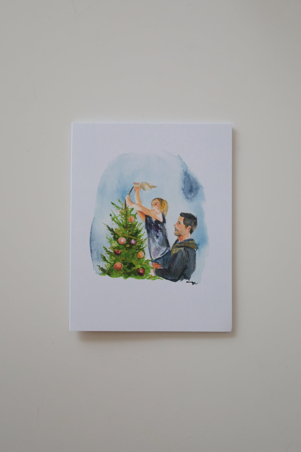The Star on Top Greeting Card