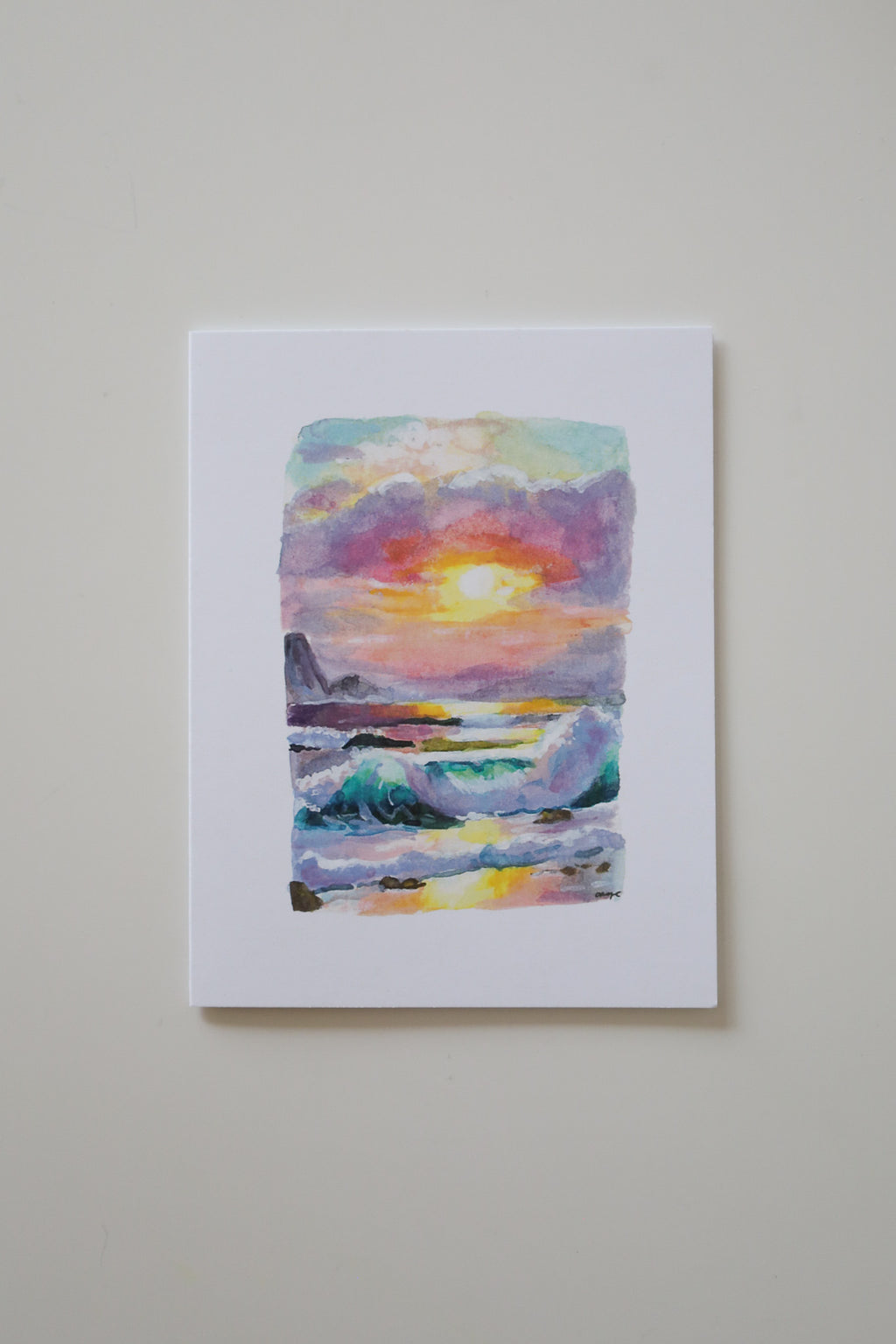 Sunrise on the Shore Greeting Card
