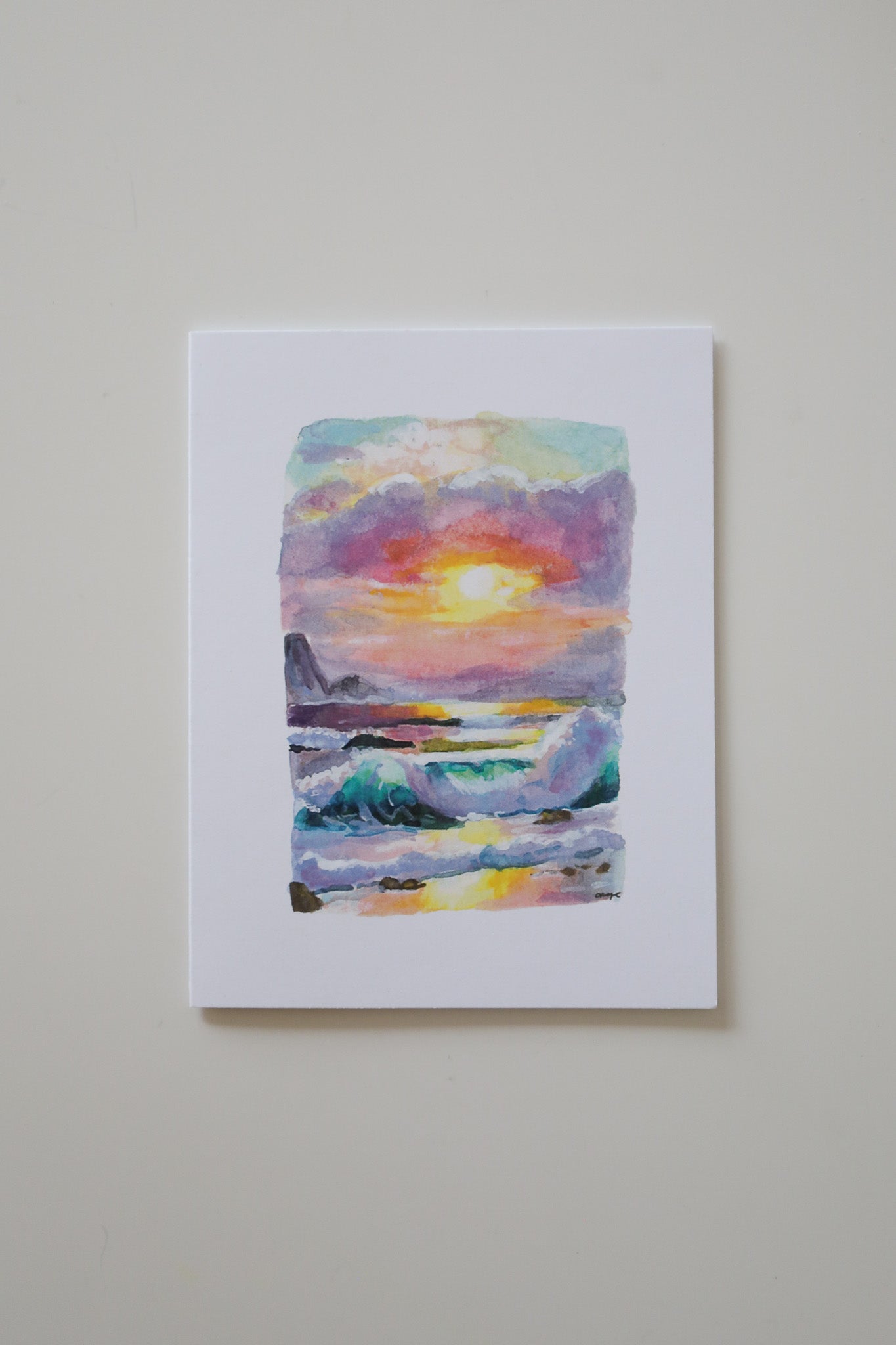 Sunrise on the Shore Greeting Card