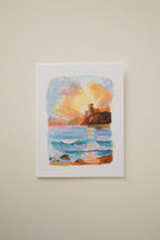 Castles and Sunbursts Greeting card