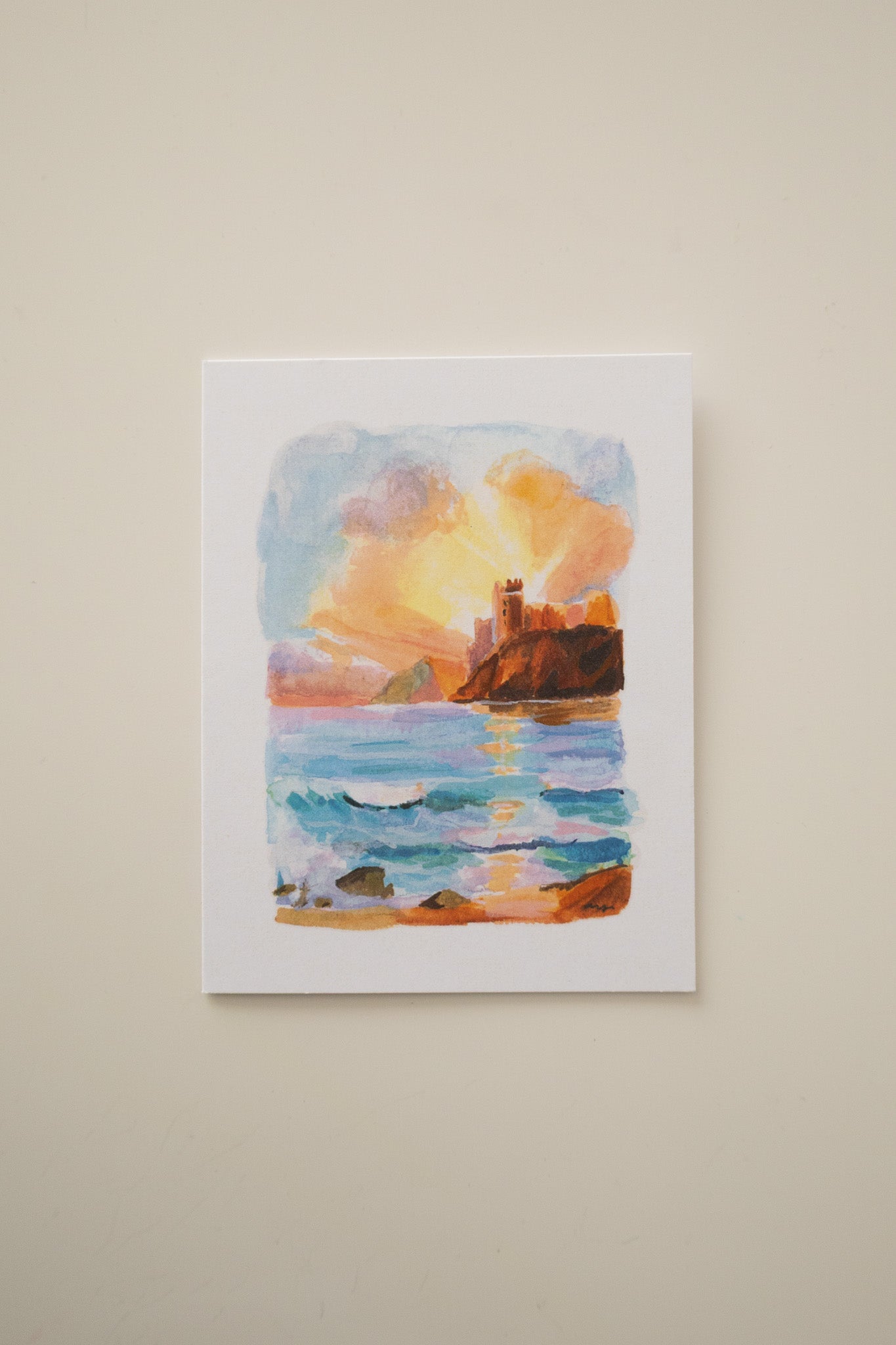Castles and Sunbursts Greeting card