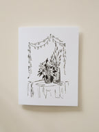 Poinsettia Sketch Greeting Card