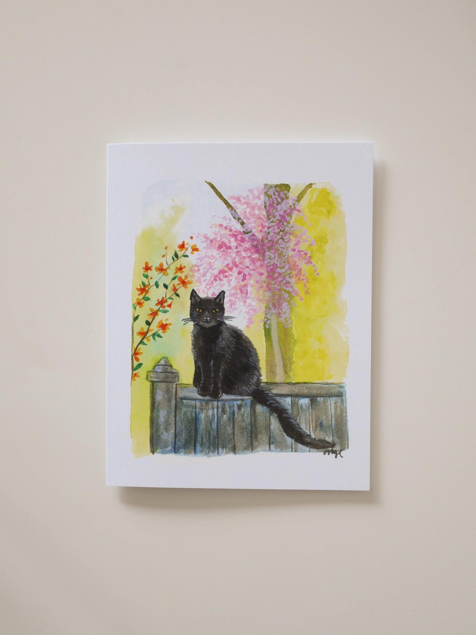 On the Fence Again Greeting Card