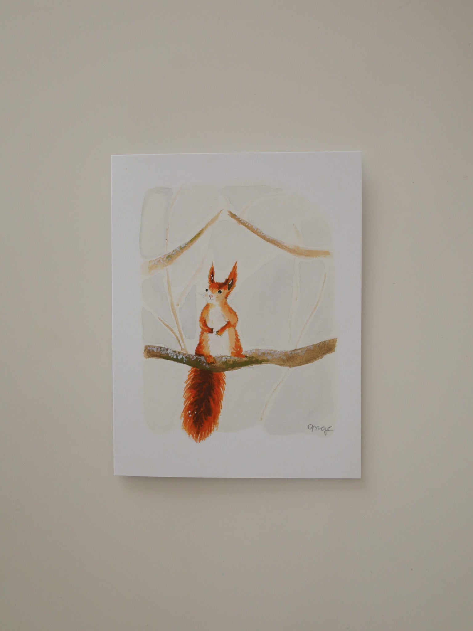 Bright Squirrel Greeting Card