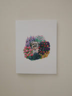 Puppy in the Flowers Greeting Card