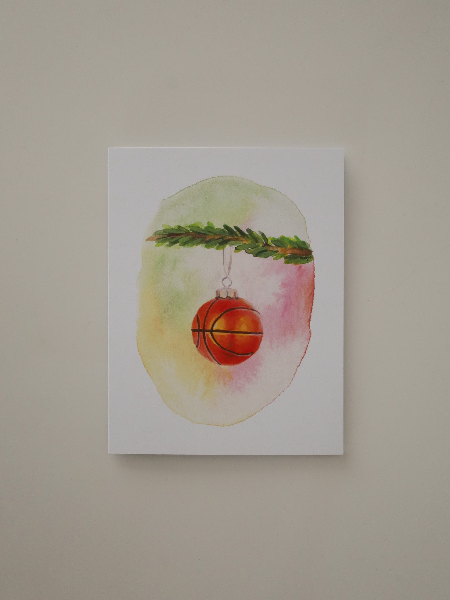 Basketball Ornament Greeting Card
