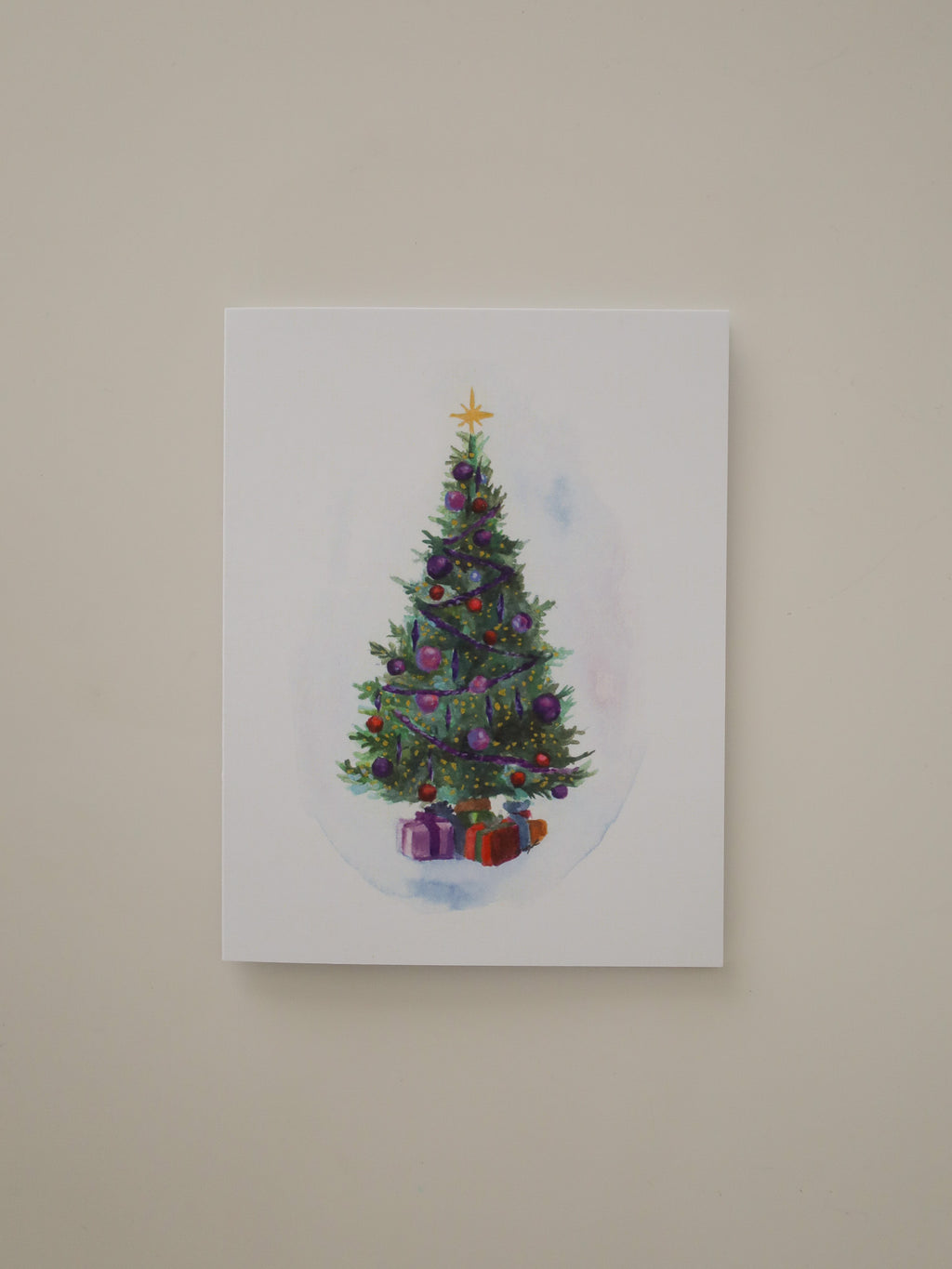 Merry Christmas Tree Greeting Card