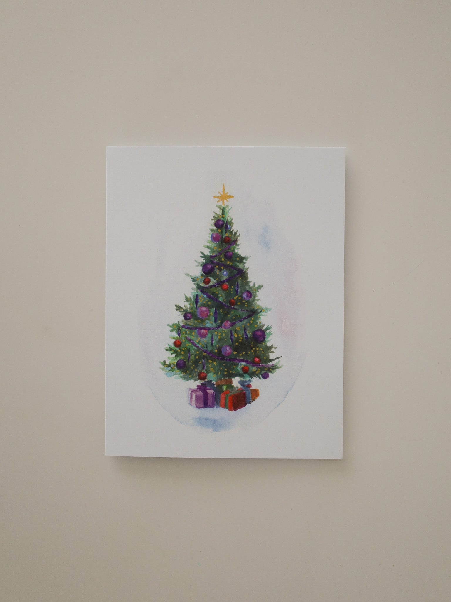 Merry Christmas Tree Greeting Card