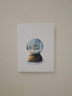 Snow Globe Scene Greeting Card