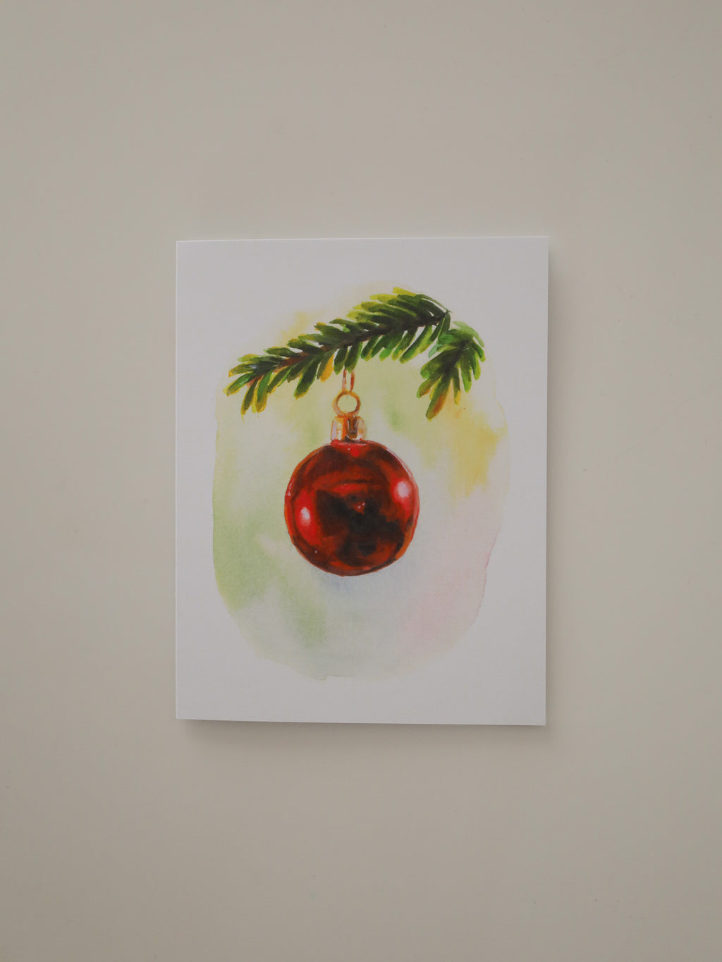 Scarlet Ornament Greeting Card