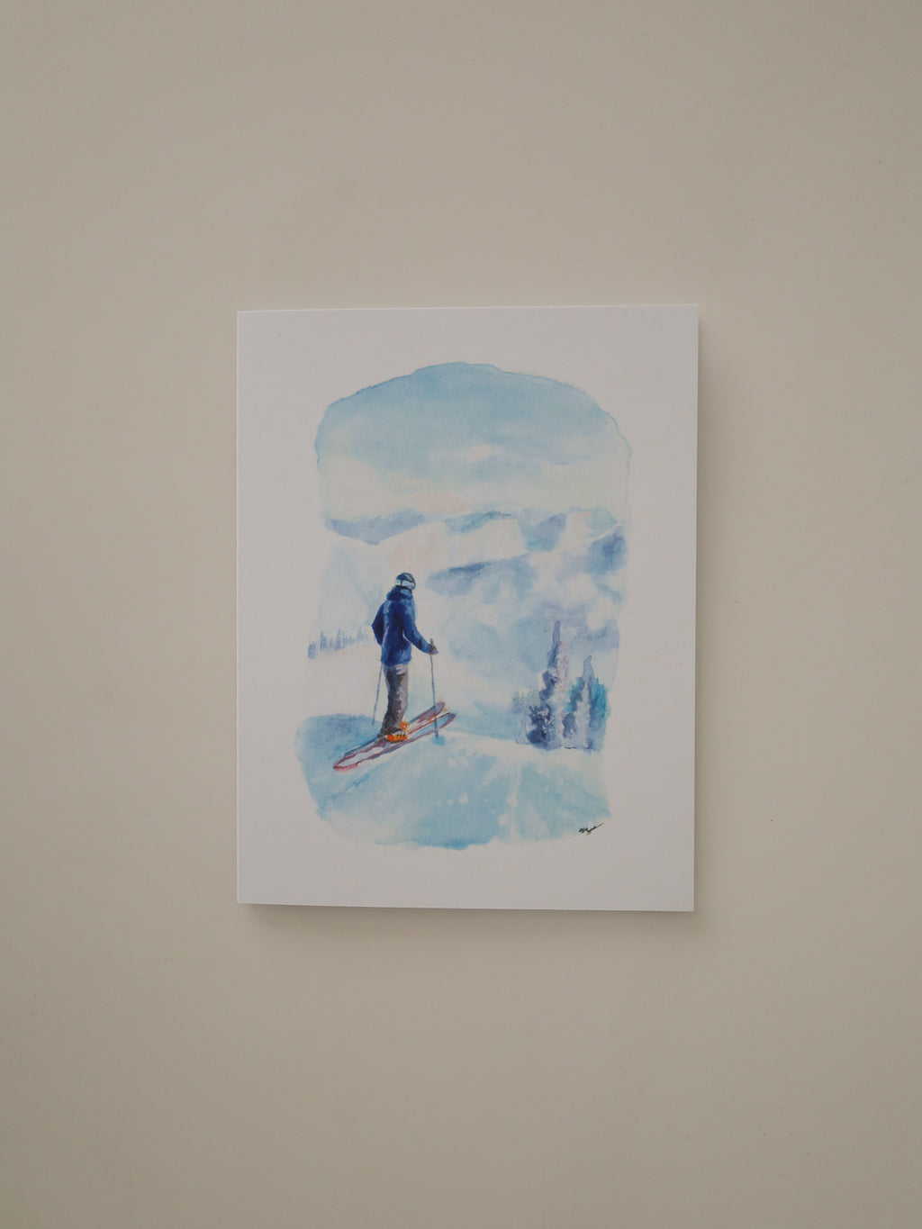 Slope Side Views Greeting Card