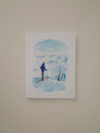Slope Side Views Greeting Card