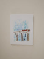 Over the Icy Valley Greeting Card