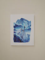 Winter at Neuschwanstein Castle Greeting Card