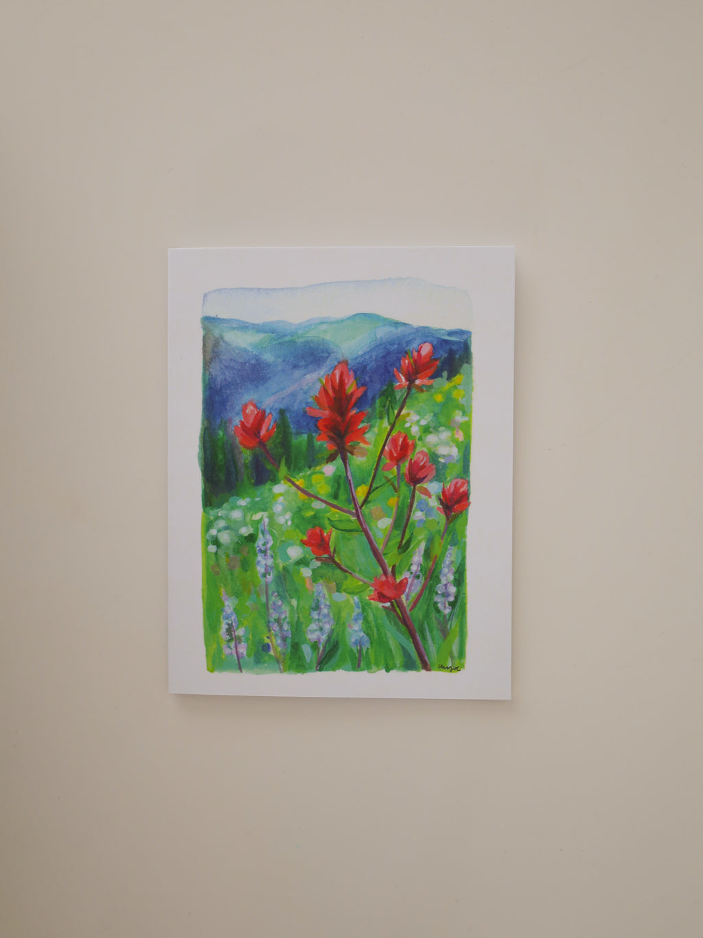 Painter of the Woods Greeting Card