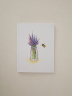 Lavender Spray Greeting Card