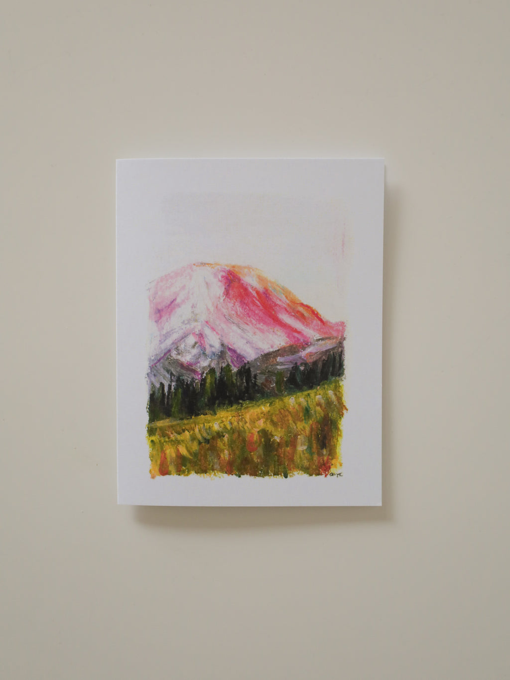 Pastel Alpenglow Greeting Card