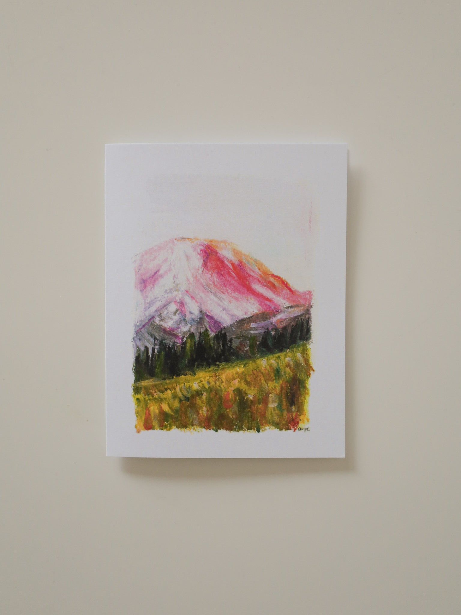 Pastel Alpenglow Greeting Card