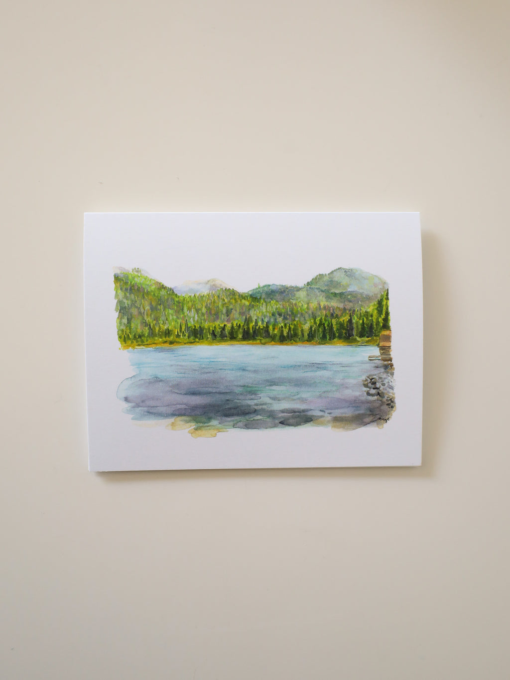 Across the Lake Greeting Card