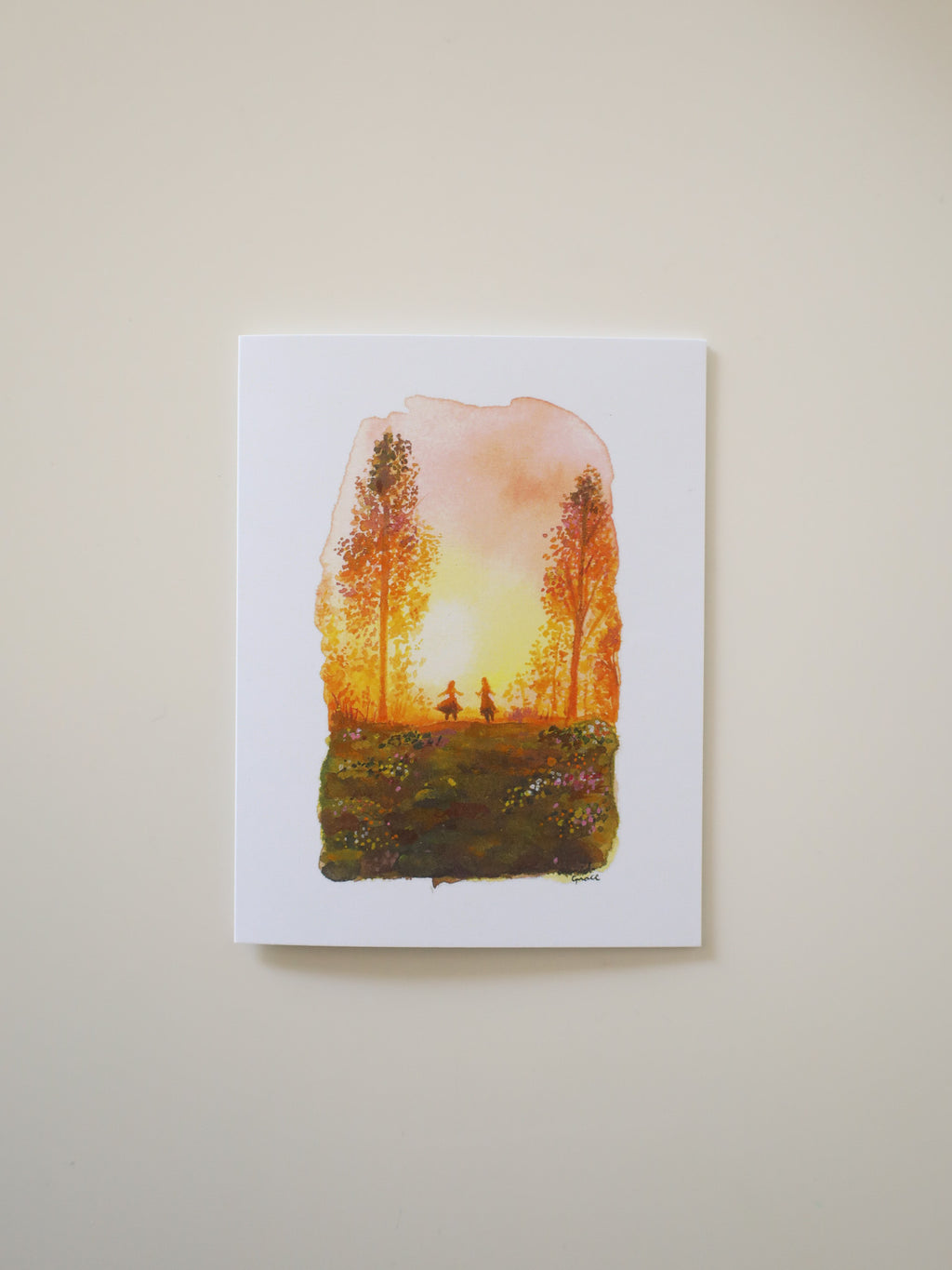 Dancing at Sunset Greeting Card
