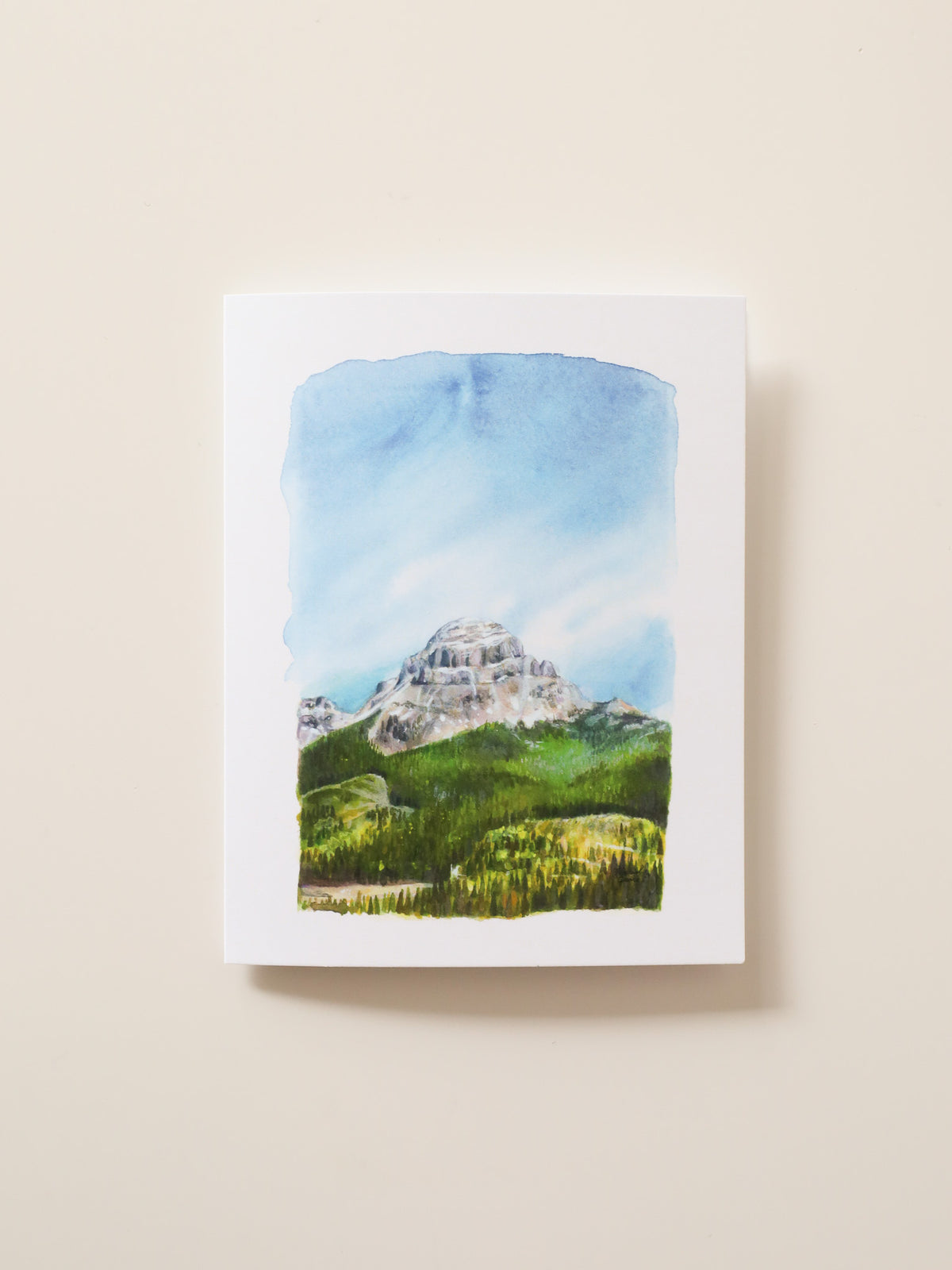 Crowsnest Mountain Greeting Card