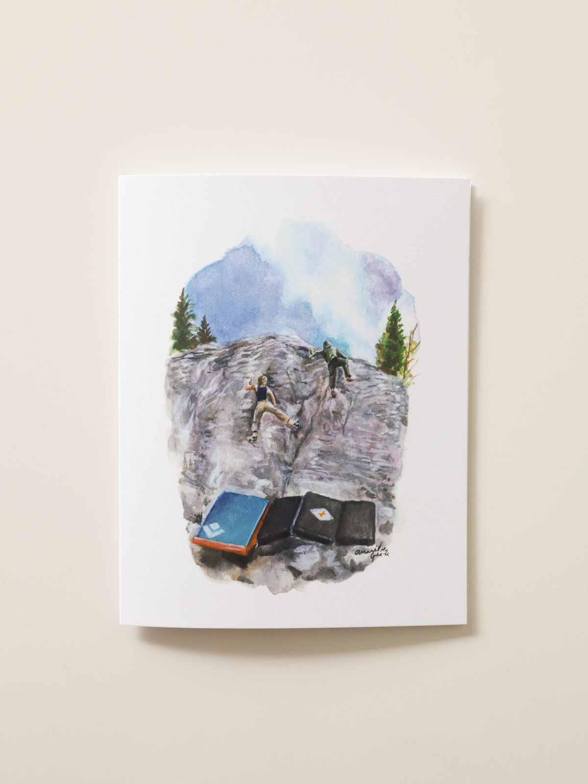 Bouldering at Frank Greeting Card